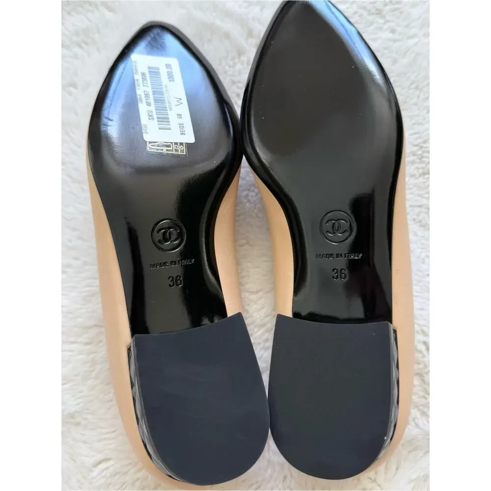 \NEW!!! CHANEL women loafers black/beige size 36 EU Authentic Retail 900$